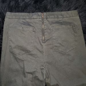 J. CREW Dannie Zip Back Green Trousers